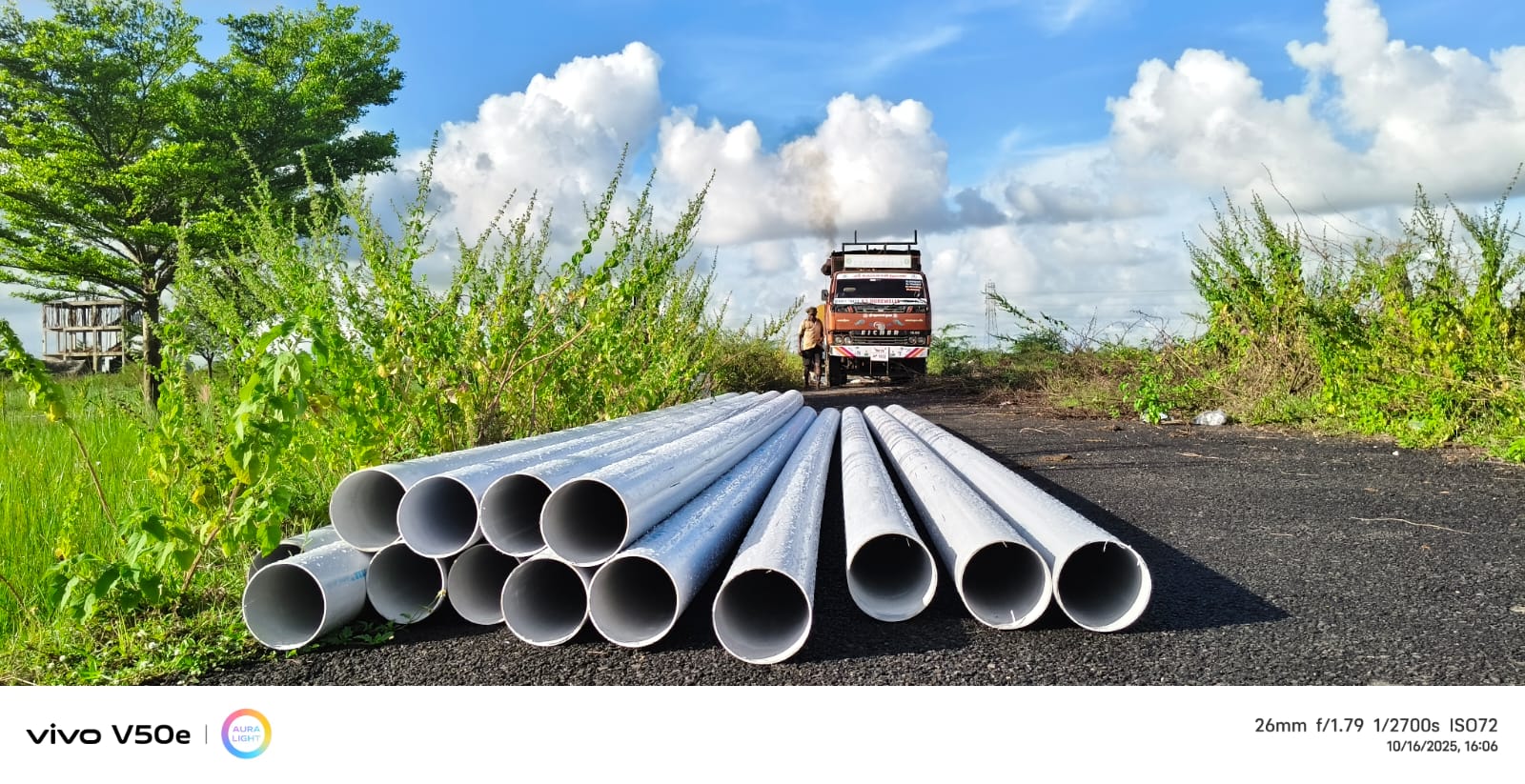 Installing clean water pipes